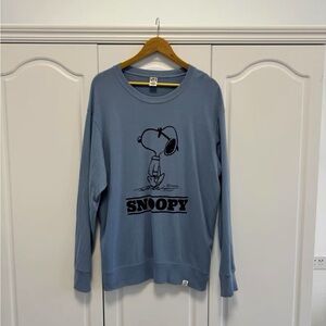 Peanuts Snoopy Blue Crewneck Sweater